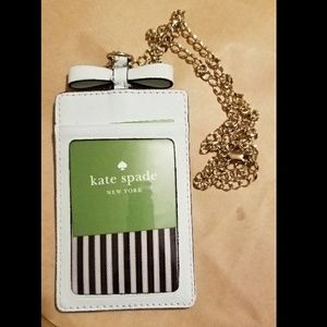 AUTHENTIC Kate Spade ID holder w chain